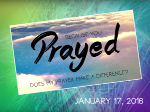 Do My Prayers Make A Difference