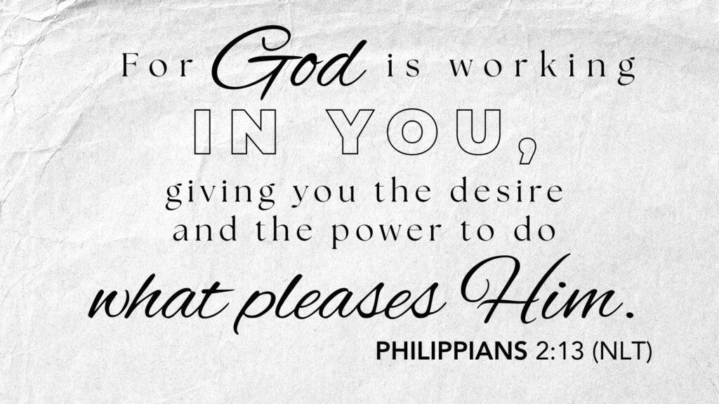 November memory verse - Philippians 2:13